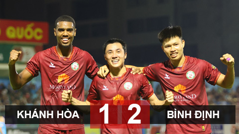 Kết quả Khánh Hòa 1-2 Bình Định: Khánh Hòa đợi ngày xuống hạng